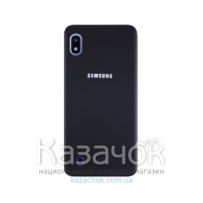 Силиконовая накладка Silicone Case для Samsung A10 2019 A105 Black