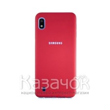 Силиконовая накладка Silicone Case для Samsung A10 2019 A105 Red