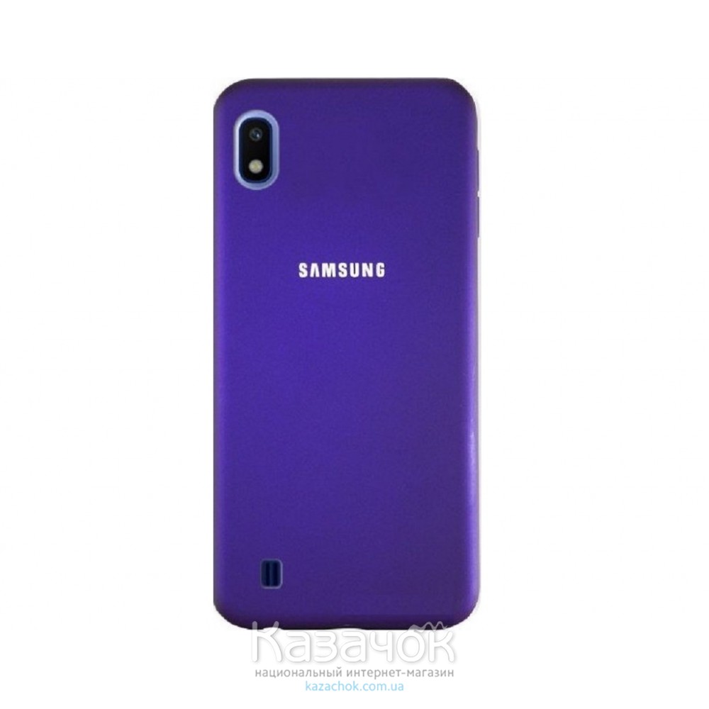 Силиконовая накладка Silicone Case для Samsung A10 2019 A105 Violet