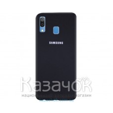 Силиконовая накладка Silicone Case для Samsung A30 2019 A305 Black