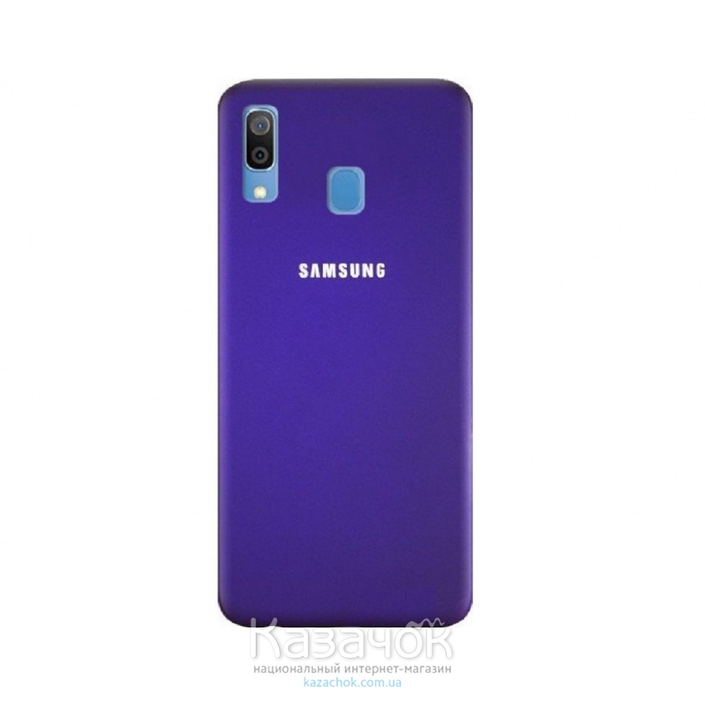Силиконовая накладка Silicone Case для Samsung A30 2019 A305 Violet