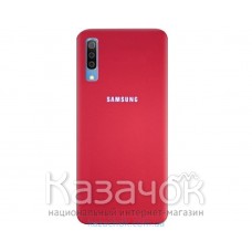 Силиконовая накладка Silicone Case для Samsung A50 2019 A505 Red