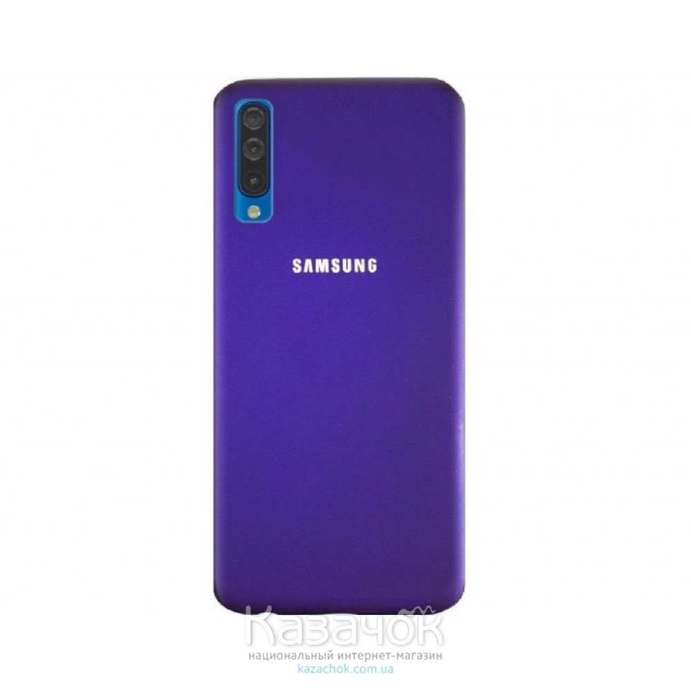 Силиконовая накладка Silicone Case для Samsung A50/A50s/A30s 2019 Violet