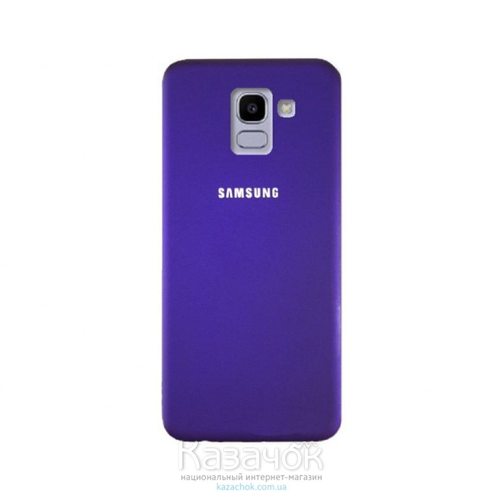 Силиконовая накладка Silicone Case для Samsung J6 2018 J600 Violet