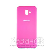 Силиконовая накладка Silicone Case для Samsung J6 Plus 2018 J600 Pink