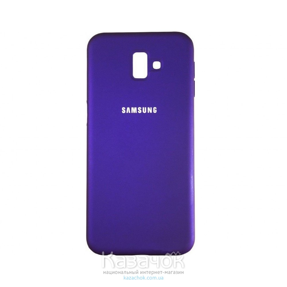 Силиконовая накладка Silicone Case для Samsung J6 Plus 2018 J600 Violet
