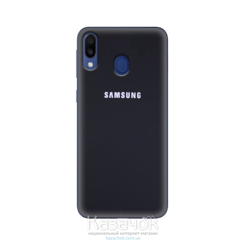 Силиконовая накладка Silicone Case для Samsung M20 2019 M205 Black