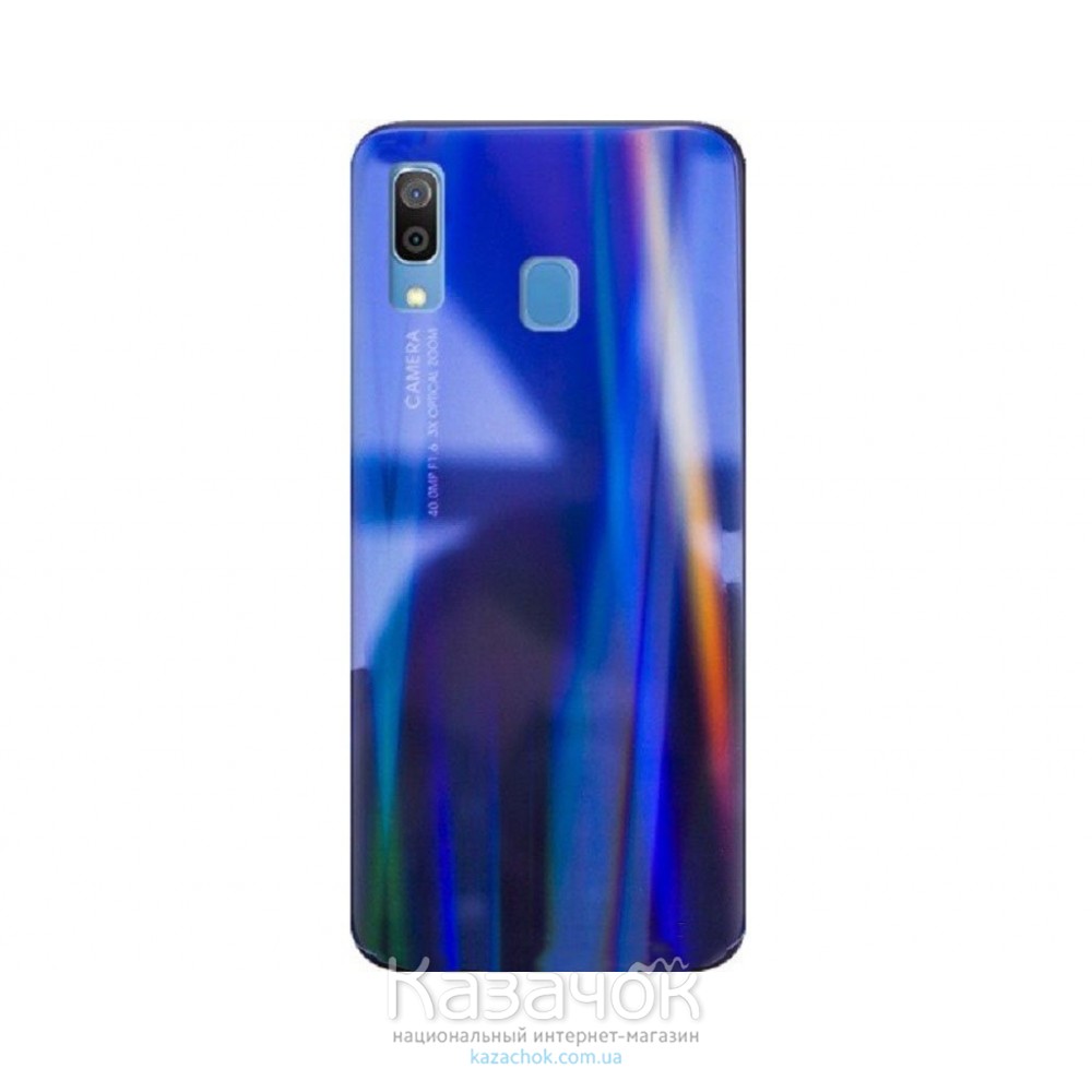 Силиконовая накладка Gradient Glass для Samsung A30 2019 A305 Blue