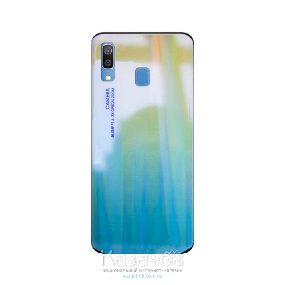 Силиконовая накладка Gradient Glass для Samsung A30 2019 A305 Green