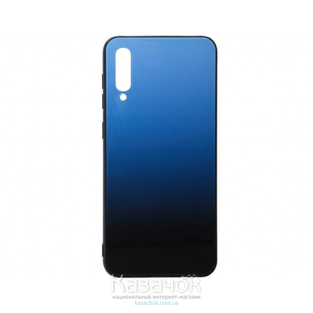 Силиконовая накладка Gradient Glass для Samsung A50 2019 A505 Blue
