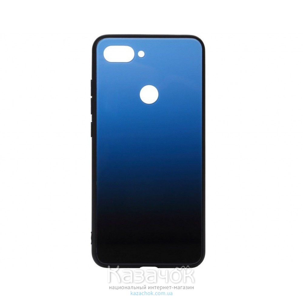 Силиконовая накладка Gradient Glass для Xiaomi Mi 8 Life Blue