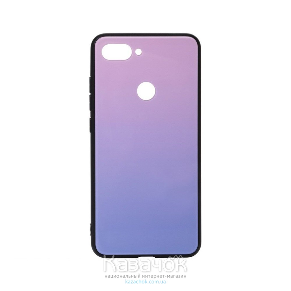 Силиконовая накладка Gradient Glass для Xiaomi Mi 8 Life Pink