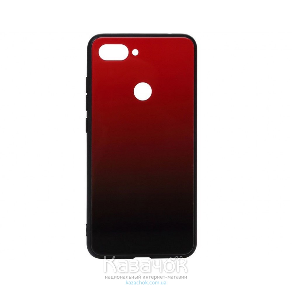 Силиконовая накладка Gradient Glass для Xiaomi Mi 8 Life Red