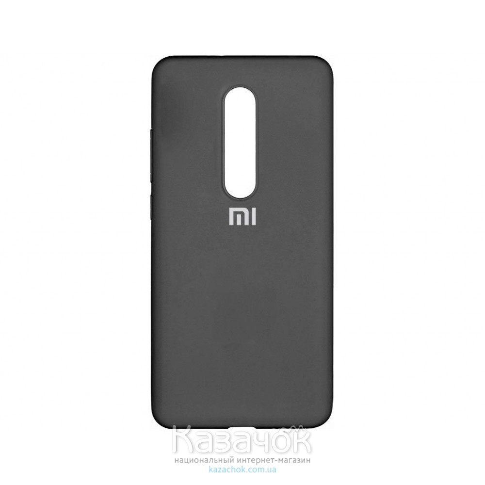 Силиконовая накладка Silicone Case для Xiaomi Mi 9T Black