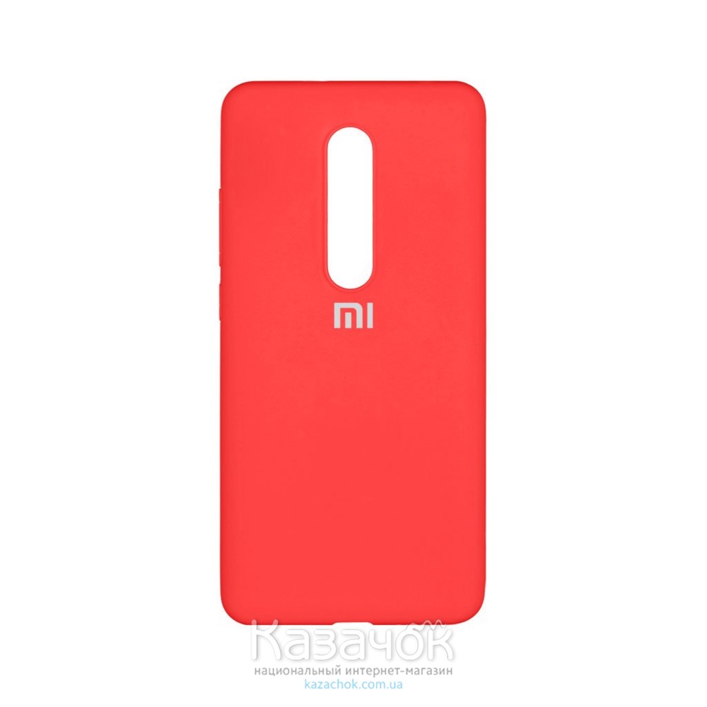Силиконовая накладка Silicone Case для Xiaomi Mi 9T Red