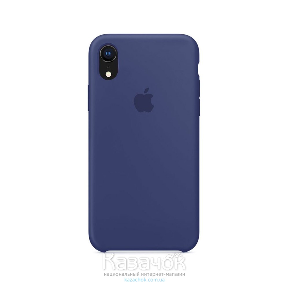 Силиконовая накладка Silicone Case для iPhone XR Blue Cobalt