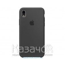 Силиконовая накладка Silicone Case для iPhone XR Charcoal