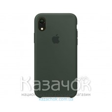 Силиконовая накладка Silicone Case для iPhone XR Dark Olive