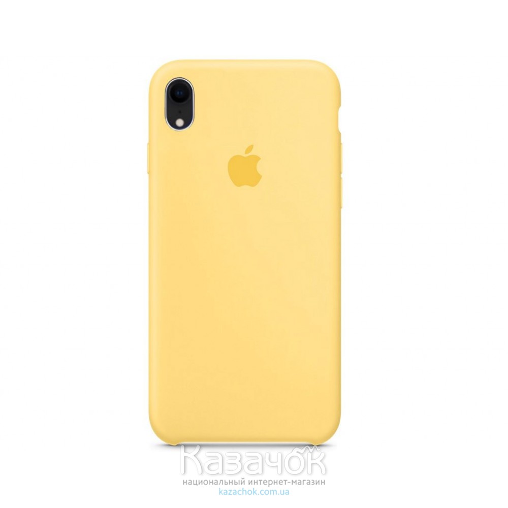 Силиконовая накладка Silicone Case для iPhone XR Pollen
