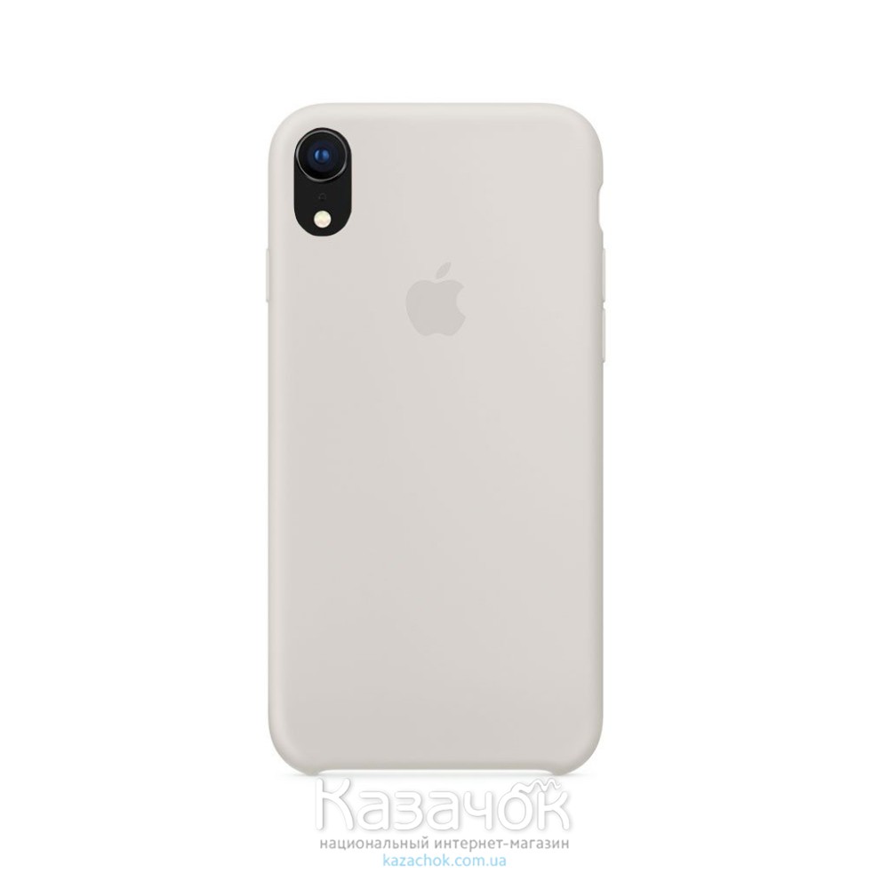 Силиконовая накладка Silicone Case для iPhone XR Stone
