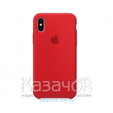 Силиконовая накладка Silicone Case для iPhone XS Max Red