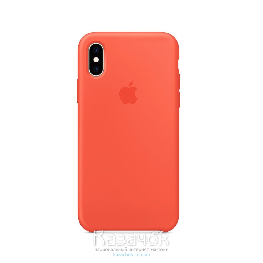 Силиконовая накладка Silicone Case для iPhone XS Max Orange