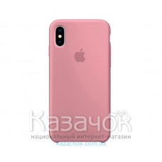 Силиконовая накладка Silicone Case для iPhone XS Max Pink-orange