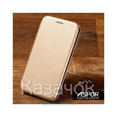 Чехол-книжка Aspor для Samsung A10s 2019 A107 Leather Gold