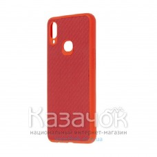 Накладка карбоновая Kevlar для Samsung A10s/A107 Red