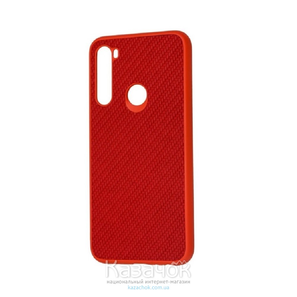 Накладка карбоновая Kevlar для Xiaomi Redmi Note 8 Red