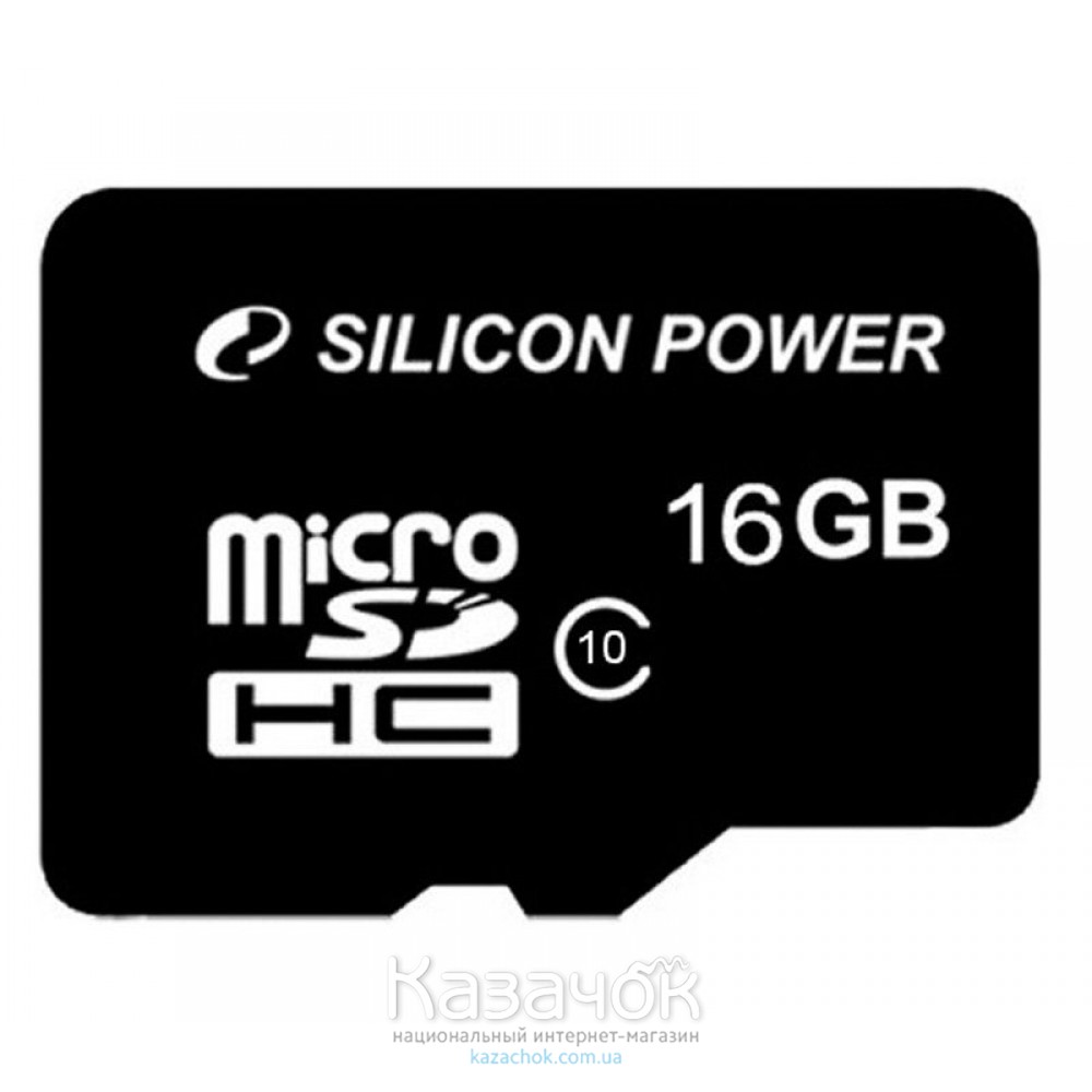 MicroSDHC 16 GB Silicon Power Class 4 + SD Adapter