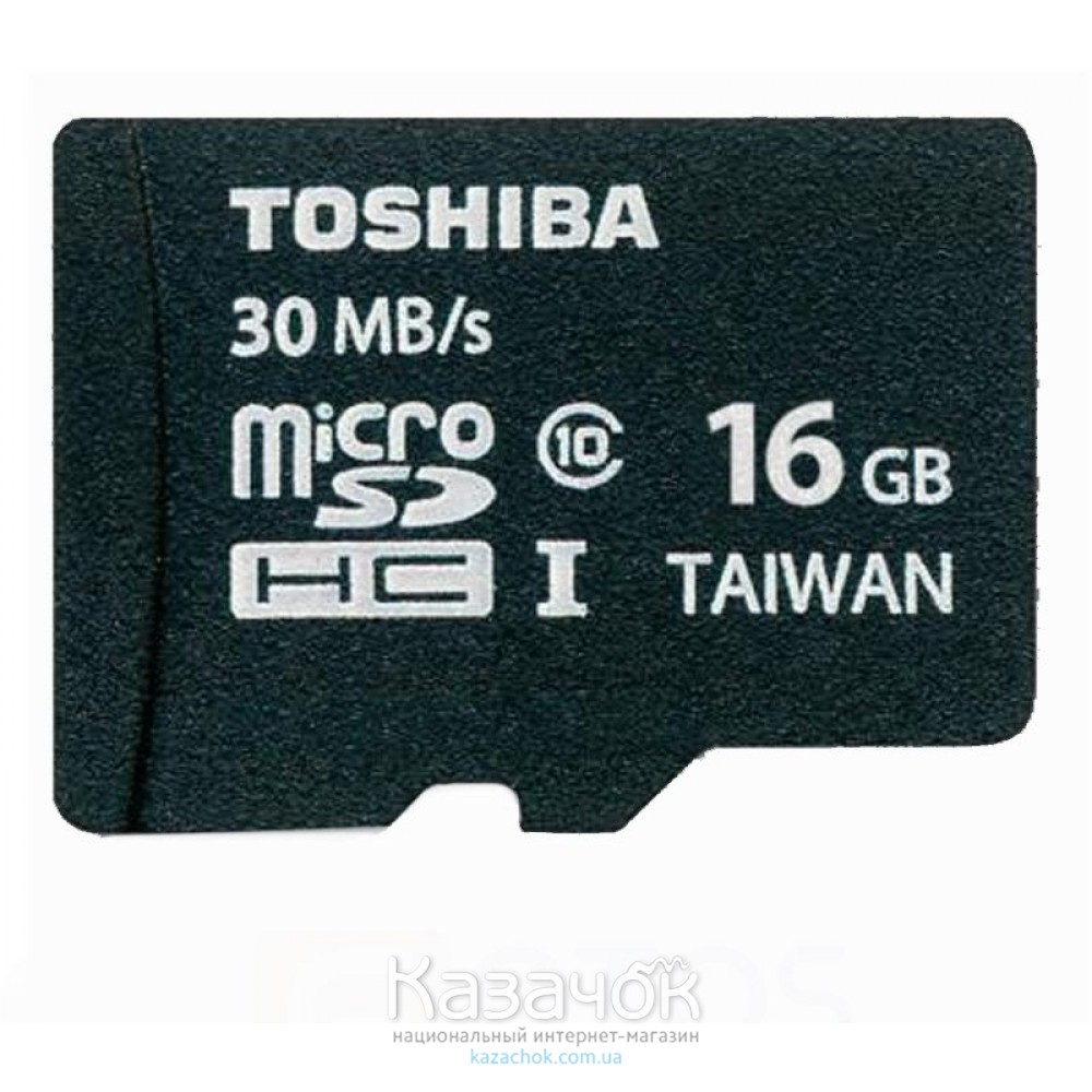 MicroSDHC 16 GB Toshiba Class 4 + SD Adapter