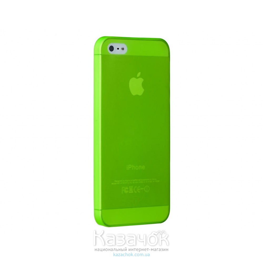 Чехол Ozaki O!coat 0.3 Jelly iPhone 5/5S Green (OC533GN)