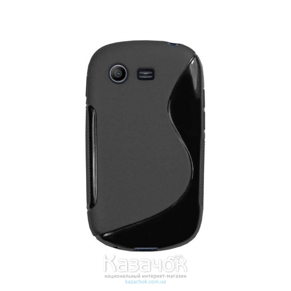 Чехол-накладка TPU cover case + пластик for Samsung S5282 Black