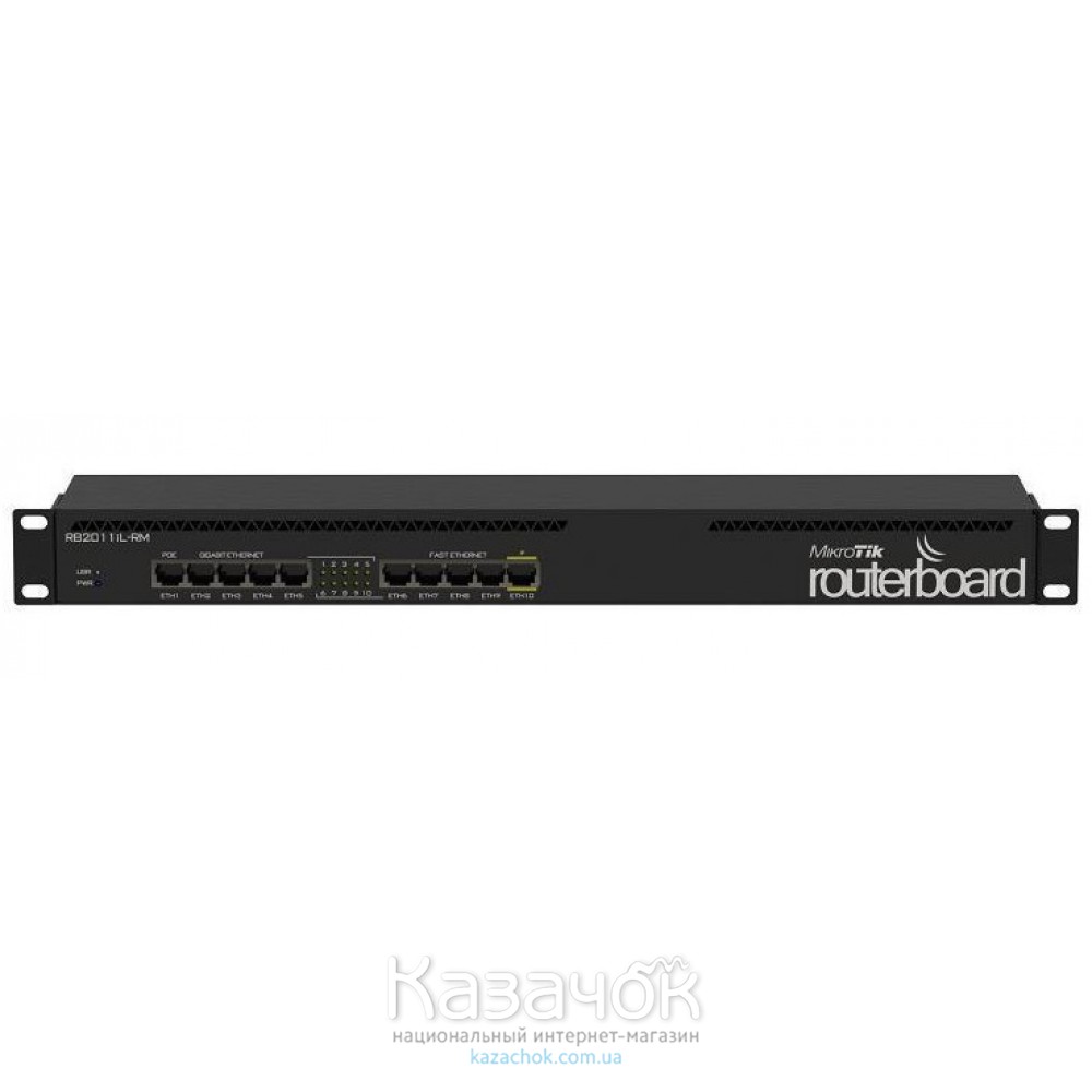 Маршрутизатор MikroTik RouterBOARD 2011iL-RM 5xFE (RB2011IL-RM)