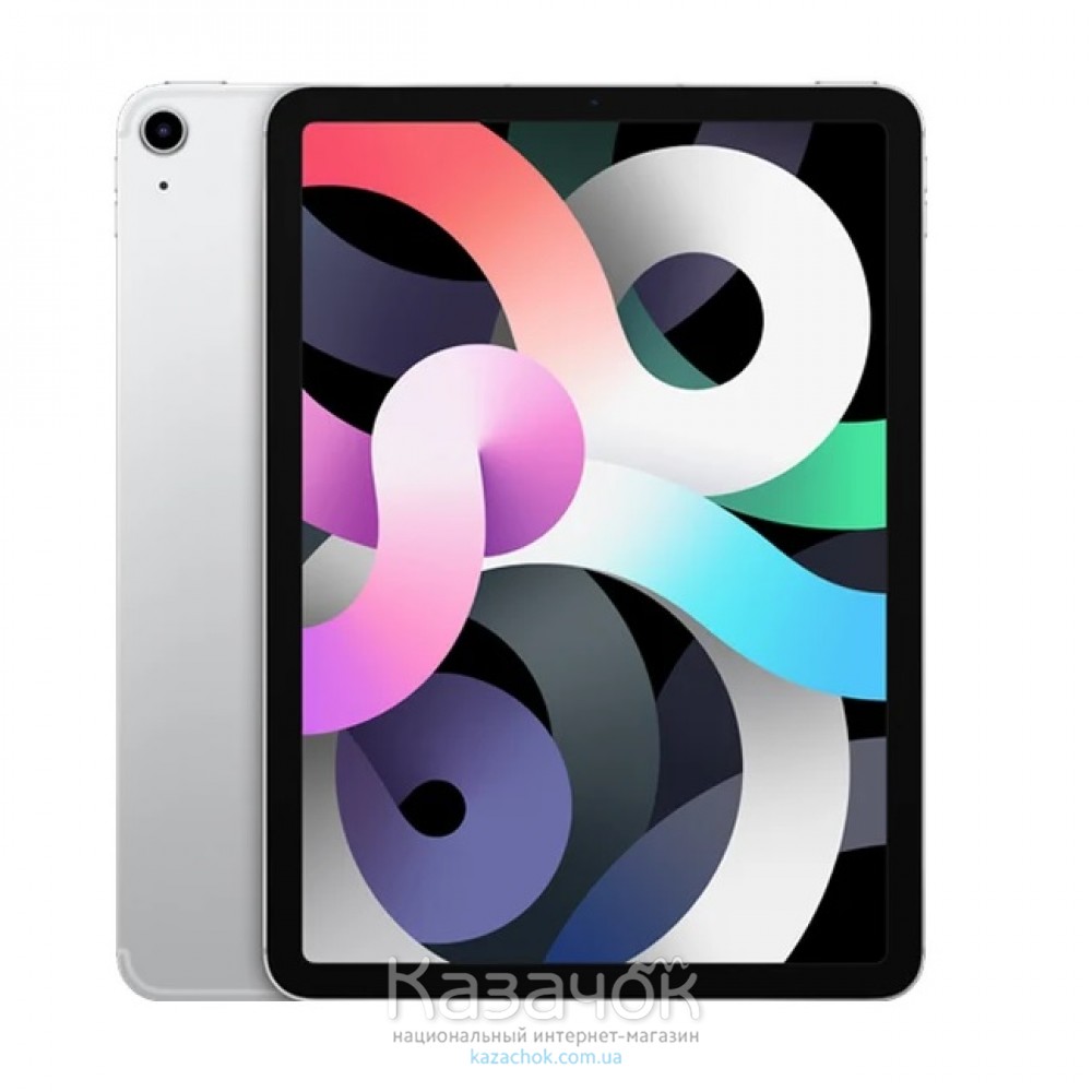 Планшет Apple iPad Air 4 10.9 2020 Wi-Fi + Cellular 64GB Silver (MYHY2)