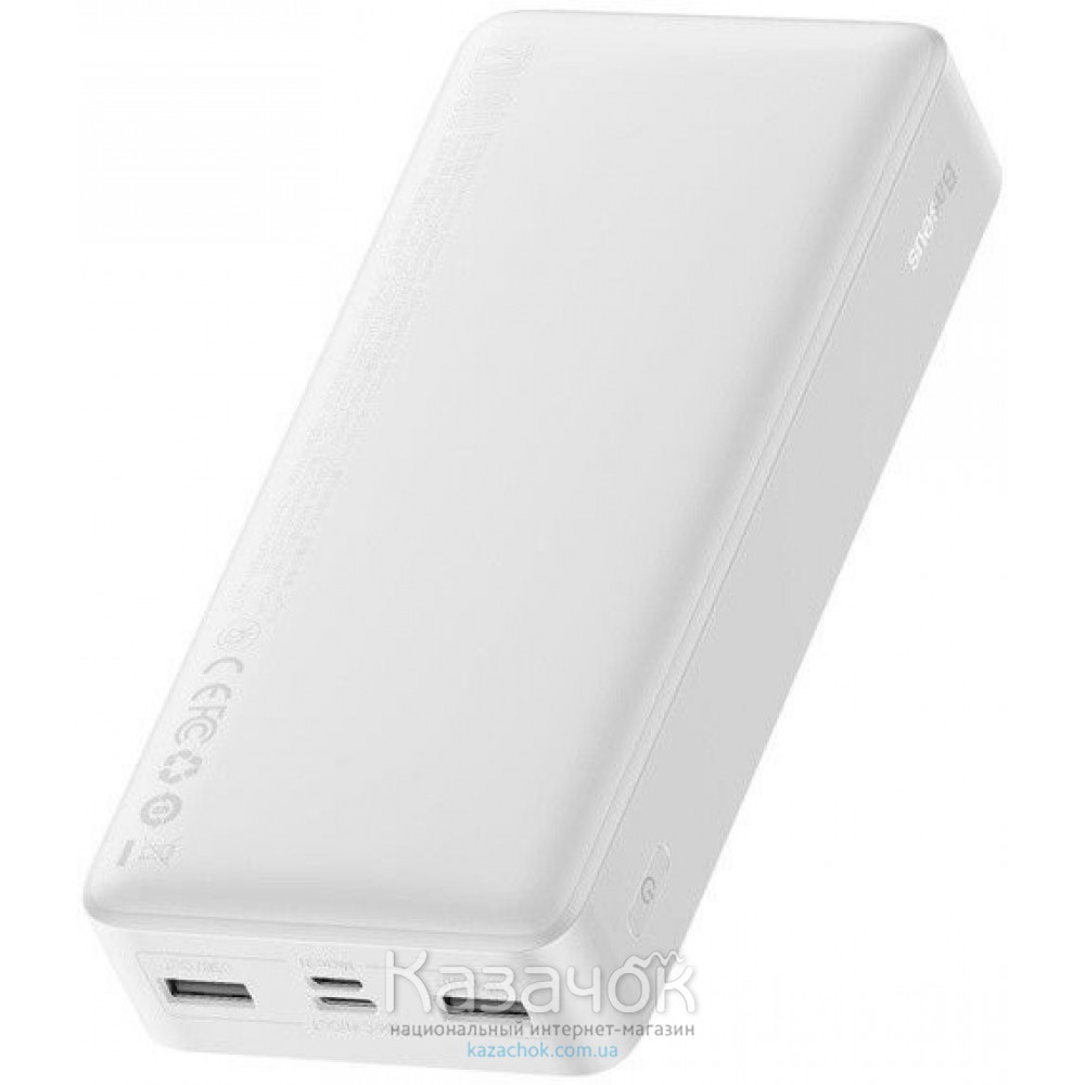 Внешний аккумулятор Power Bank Baseus Bipow 20000mAh 15W Display White (PPDML-J02)