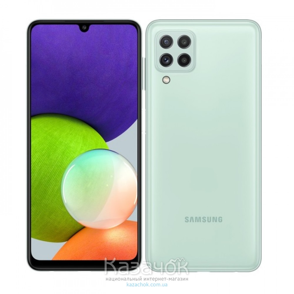 Смартфон Samsung Galaxy A22 4/64GB Mint (SM-A225FLGDSEK)