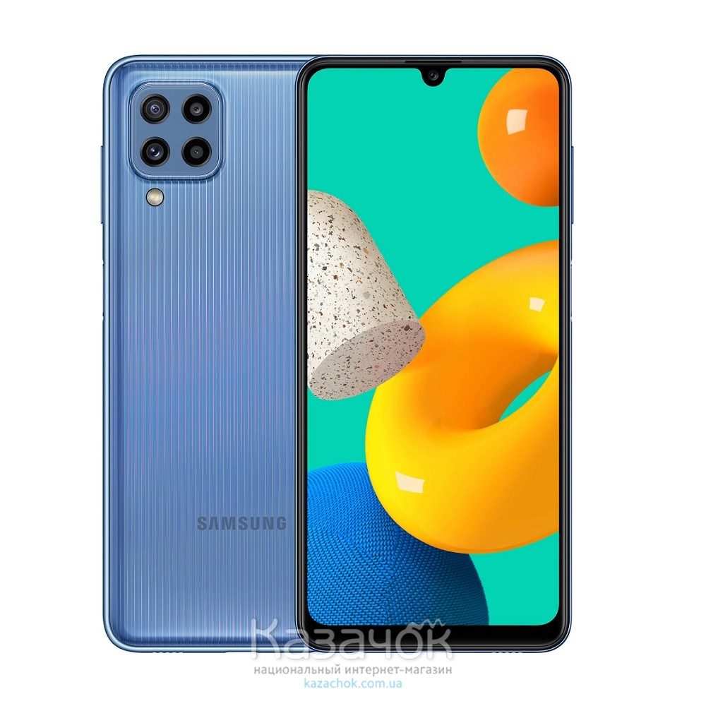 Смартфон Samsung Galaxy M32 2021 M325F 6/128GB Light Blue (SM-M325FLBGSEK)