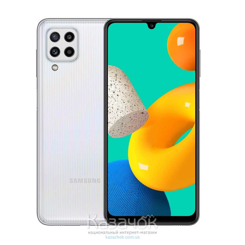 Смартфон Samsung Galaxy M32 2021 M325F 6/128GB White (SM-M325FZWGSEK)