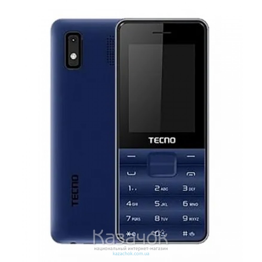 Мобильный телефон Tecno T372 Triple Sim Deep Blue (4895180746826)