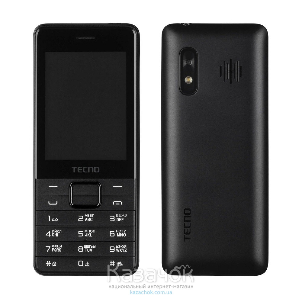 Мобильный телефон Tecno T454 Dual Sim Black (4895180745973)