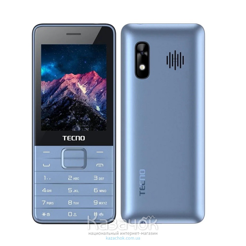 Мобильный телефон Tecno T454 Dual Sim Blue (4895180745997)