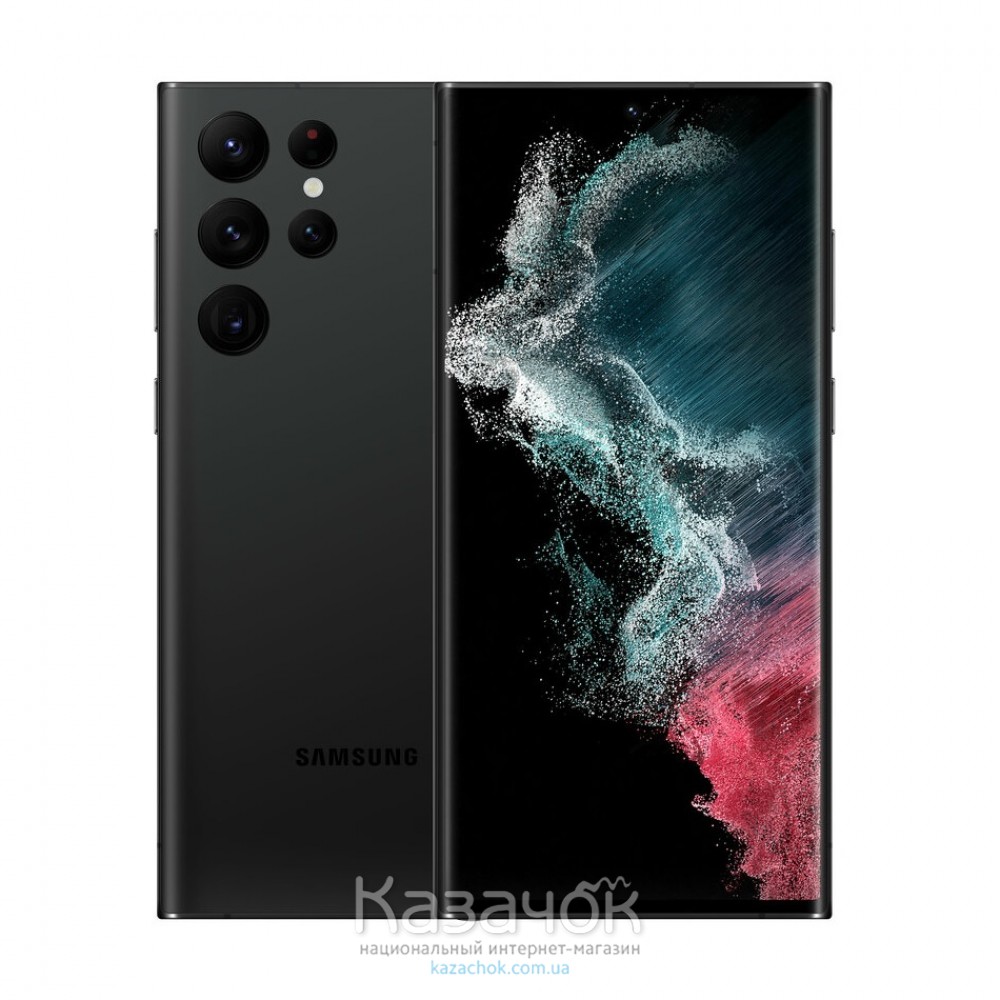 Смартфон Samsung Galaxy S22 Ultra 5G 128GB Black (SM-S908BZKDSEK)