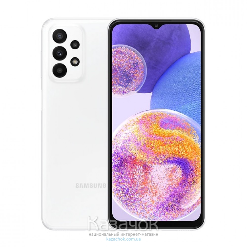 Смартфон Samsung Galaxy A23 5G A235E 6/128GB White (SM-A235FZWKSEK)