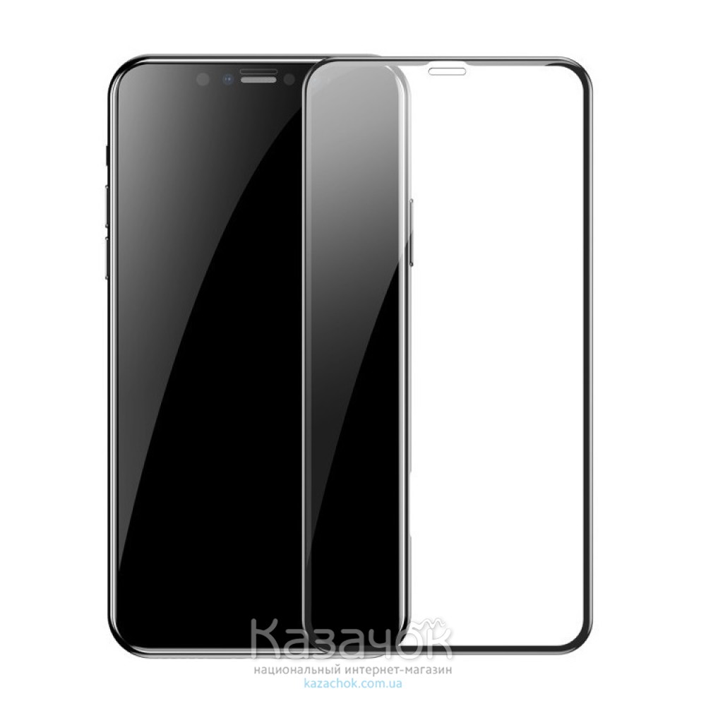 Защитное стекло Moxom FS для iPhone 12/12 Pro Black